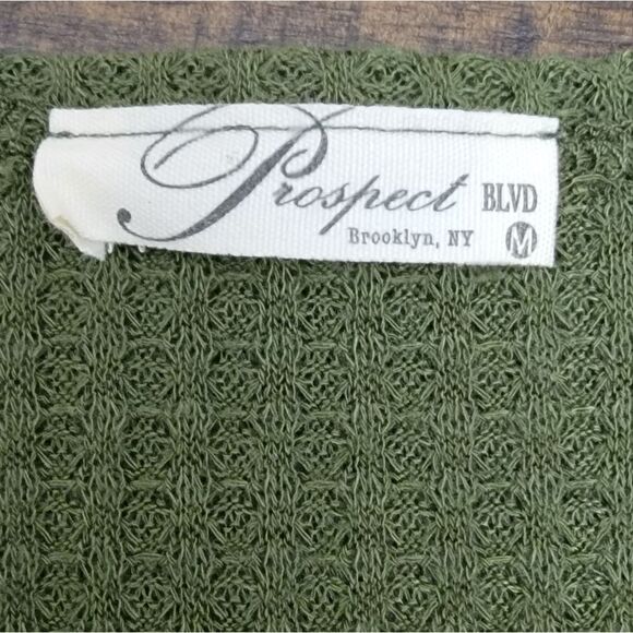 Prospect Blvd Olive Green Long Cardigan Lightweight Size M Fall & Winter - Picture 2 of 5